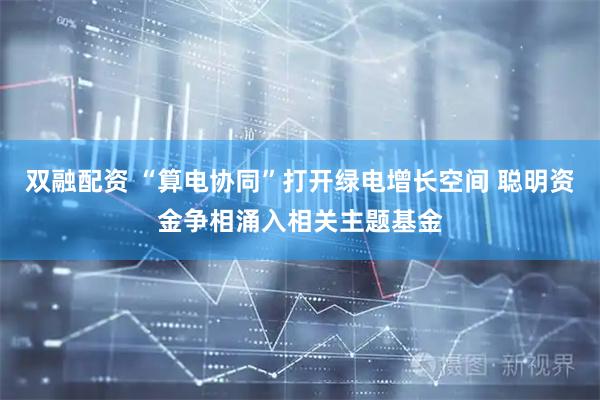 双融配资 “算电协同”打开绿电增长空间 聪明资金争相涌入相关主题基金